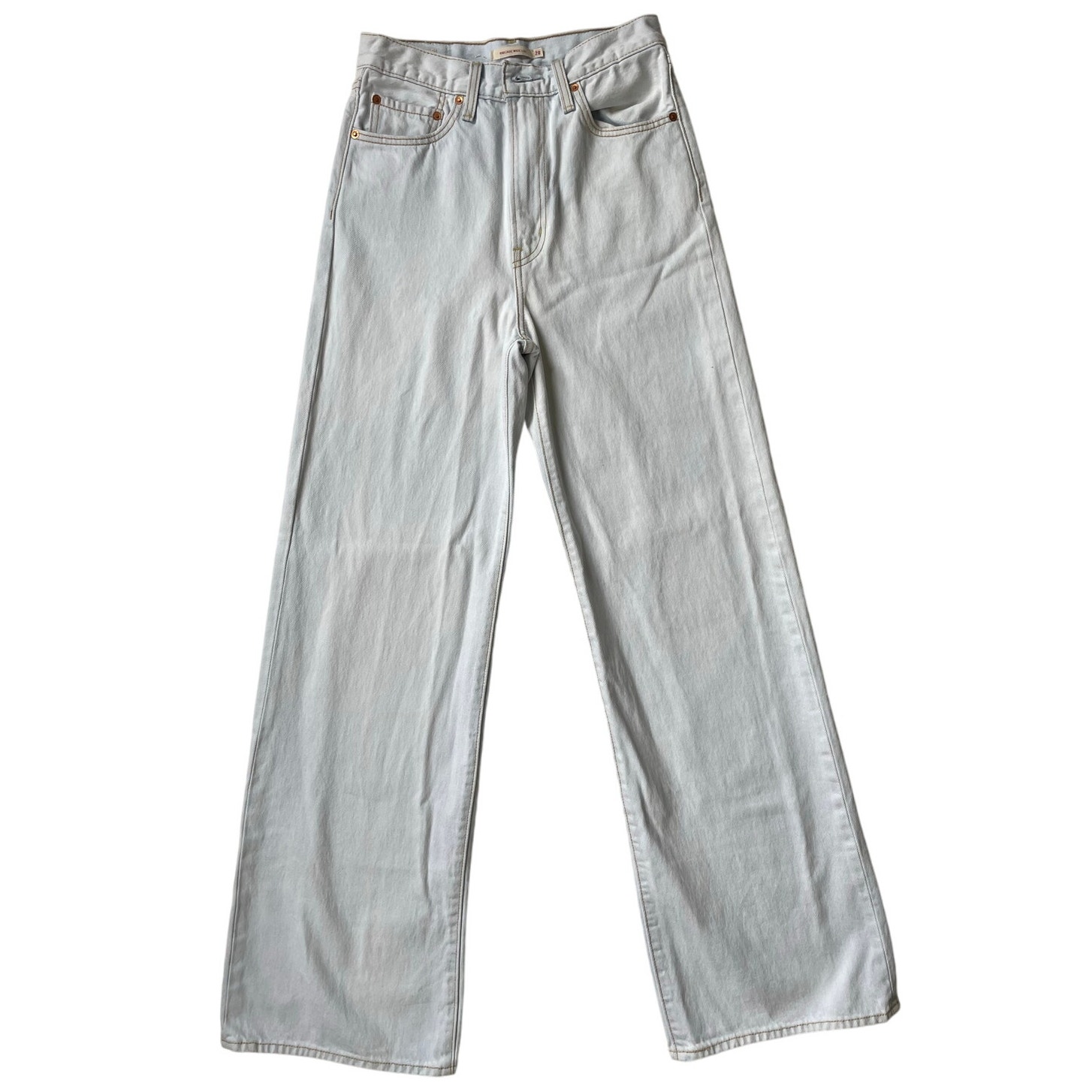 Levi's Ribcage Wide Leg Light Gray Wide Leg Pants